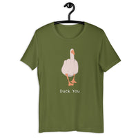 Load image into Gallery viewer, Funny Duck you T-shirt - SHOPNOO
