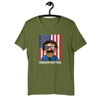 Load image into Gallery viewer, Awkward Puppets Diego 4th of July T-shirt - SHOPNOO
