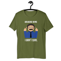 Load image into Gallery viewer, Breaking news - I don't care  Awkward Puppets Diego T-shirt - SHOPNOO
