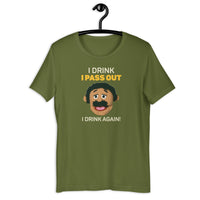 Load image into Gallery viewer, I drink until I pass out I drink again Awkward Puppets Diego T-shirt - SHOPNOO
