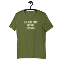 Load image into Gallery viewer, I'm Just Here for the Drinks tequila beer T-shirt - SHOPNOO
