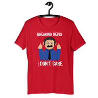 Load image into Gallery viewer, Breaking news - I don't care  Awkward Puppets Diego MEME T-shirt - SHOPNOO
