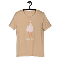 Load image into Gallery viewer, Funny Duck you T-shirt - SHOPNOO
