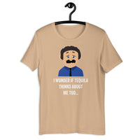 Load image into Gallery viewer, I Wonder If Tequila Thinks About Me Too T-Shirt - SHOPNOO

