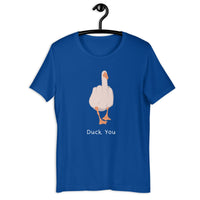 Load image into Gallery viewer, Funny Duck you T-shirt - SHOPNOO
