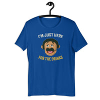 Load image into Gallery viewer, I&#39;m Just Here for the Drinks  Awkward Puppets Diego T-shirt - SHOPNOO

