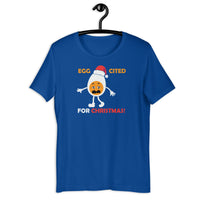 Load image into Gallery viewer, Egg-cited For Christmas T-Shirt - SHOPNOO
