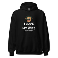 Load image into Gallery viewer, I Love It When My Wife Lets Me Puppets Diego Hoodie Everyone needs a cozy go-to hoodie to curl up in, so go for one that's soft, smooth, and stylish. It's the perfect choice for cooler evenings!
