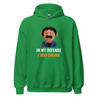 Load image into Gallery viewer, Puppet Diego In My Defense I Was Drunk Hoodie - SHOPNOO
