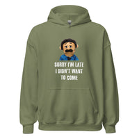 Load image into Gallery viewer, Puppet Diego Sorry I'm Late, I Didn't Want to Come Hoodie - SHOPNOO
