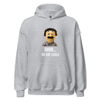 Load image into Gallery viewer, Puppet Diego sayings and quotes SHHH No one Cares Hoodie - SHOPNOO
