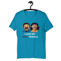 Load image into Gallery viewer, I Love Tequila Not my Wife Awkward Diego  t-shirt - SHOPNOO
