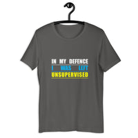 Load image into Gallery viewer, In My Defence I Was Left Unsupervised T-Shirt - SHOPNOO
