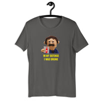 Load image into Gallery viewer, In My Defense I Was Drunk Puppet Diego sayings t-shirt - SHOPNOO
