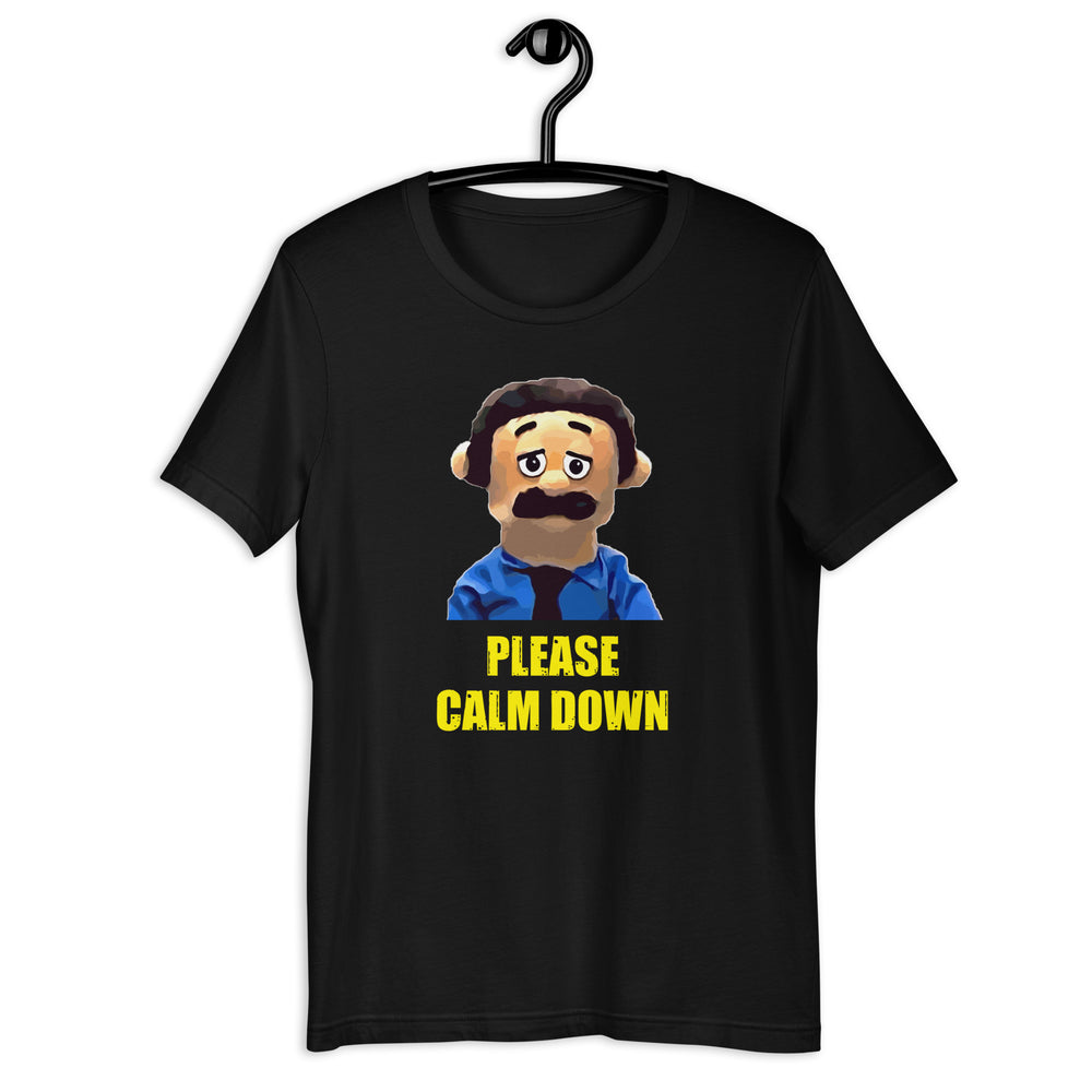 Please Calm Down Puppet Diego T-Shirt - SHOPNOO