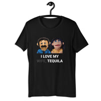 Load image into Gallery viewer, I Love Tequila Not my Wife Awkward Diego  t-shirt - SHOPNOO
