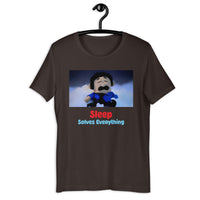 Load image into Gallery viewer, Sleep solves everything Awkward Puppets Diego t-shirt - SHOPNOO
