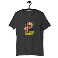 Load image into Gallery viewer, In My Defense I Was Drunk Puppet Diego sayings t-shirt - SHOPNOO
