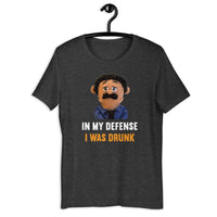 Load image into Gallery viewer, Puppet Diego In My Defense I Was Drunk t-shirt - SHOPNOO
