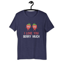 Load image into Gallery viewer, I Love You Berry Much T-Shirt - SHOPNOO
