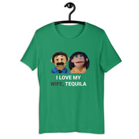 Load image into Gallery viewer, I Love Tequila Not my Wife Awkward Diego  t-shirt - SHOPNOO

