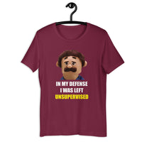 Load image into Gallery viewer, Puppet Diego for sale In My Defence I Was Left Unsupervised t-shirt - SHOPNOO
