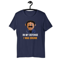 Load image into Gallery viewer, Puppet Diego In My Defense I Was Drunk t-shirt - SHOPNOO
