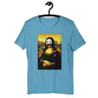 Load image into Gallery viewer, Awkward Puppets Diego Mona Lisa painting  T-shirt - SHOPNOO

