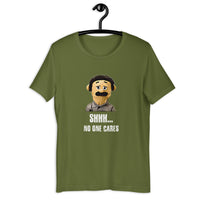 Load image into Gallery viewer, Puppet Diego sayings and quotes SHHH No one Cares  T-shirt - SHOPNOO
