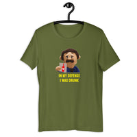 Load image into Gallery viewer, In My Defense I Was Drunk Puppet Diego sayings t-shirt - SHOPNOO
