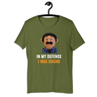 Load image into Gallery viewer, Puppet Diego In My Defense I Was Drunk t-shirt - SHOPNOO
